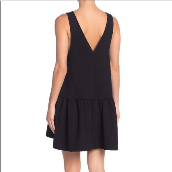 FREE PEOPLE | Easy Street Black Peplum Dress Small - Picture 4 of 12